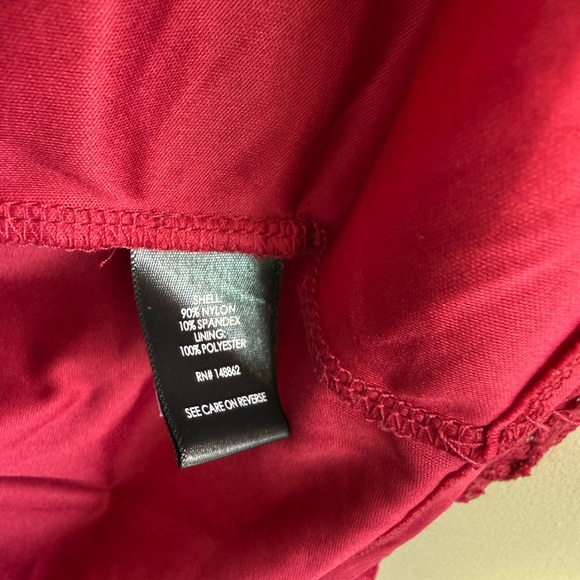 Torrid Red Lace Cold Shoulder Blouse - Picture 9 of 9